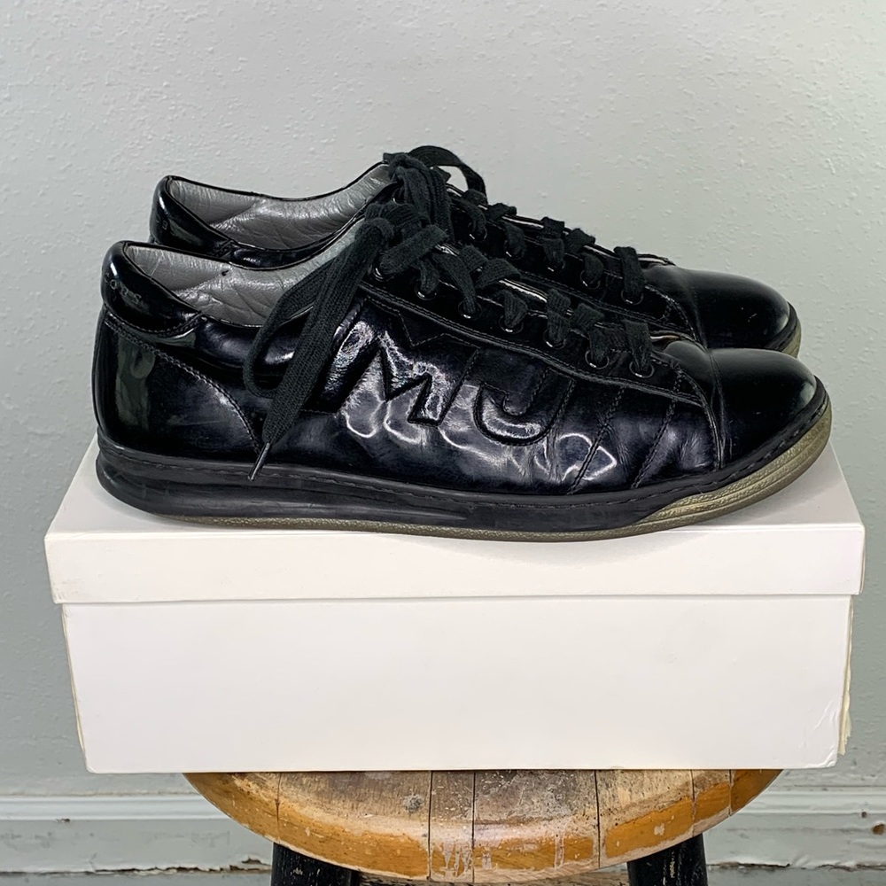 Marc Jacobs patent leather low top sneakers